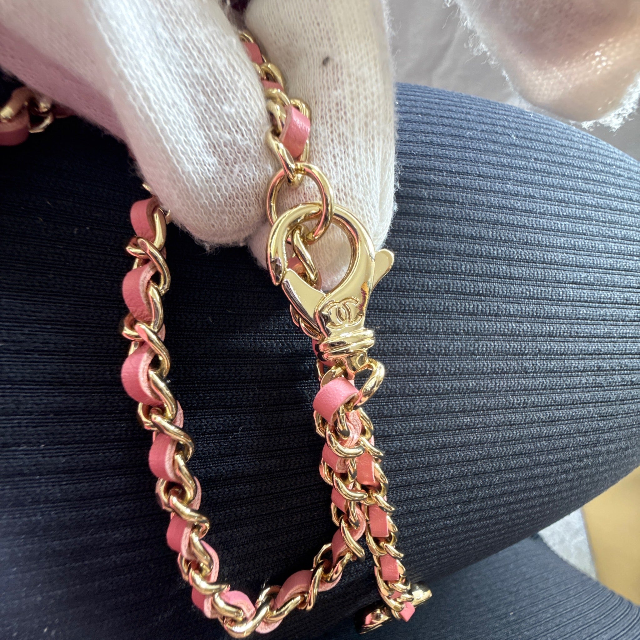 Chanel Pink Mini Tweed Flap Bag
