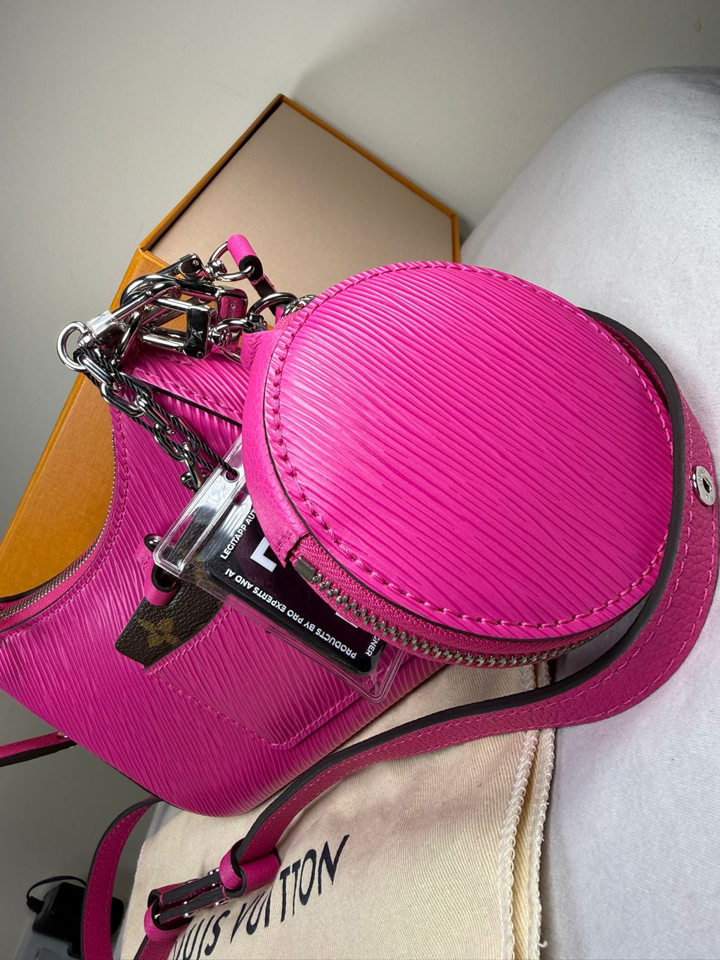 Louis Vuitton Marellini Pink Epi Leather Crossbody Bag