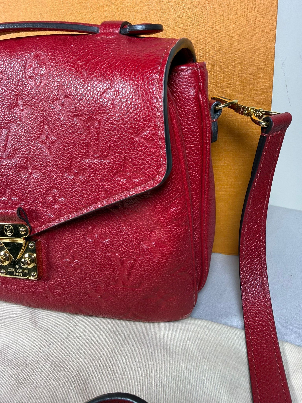 Louis Vuitton Pochette Métis – Red Empreinte Leather