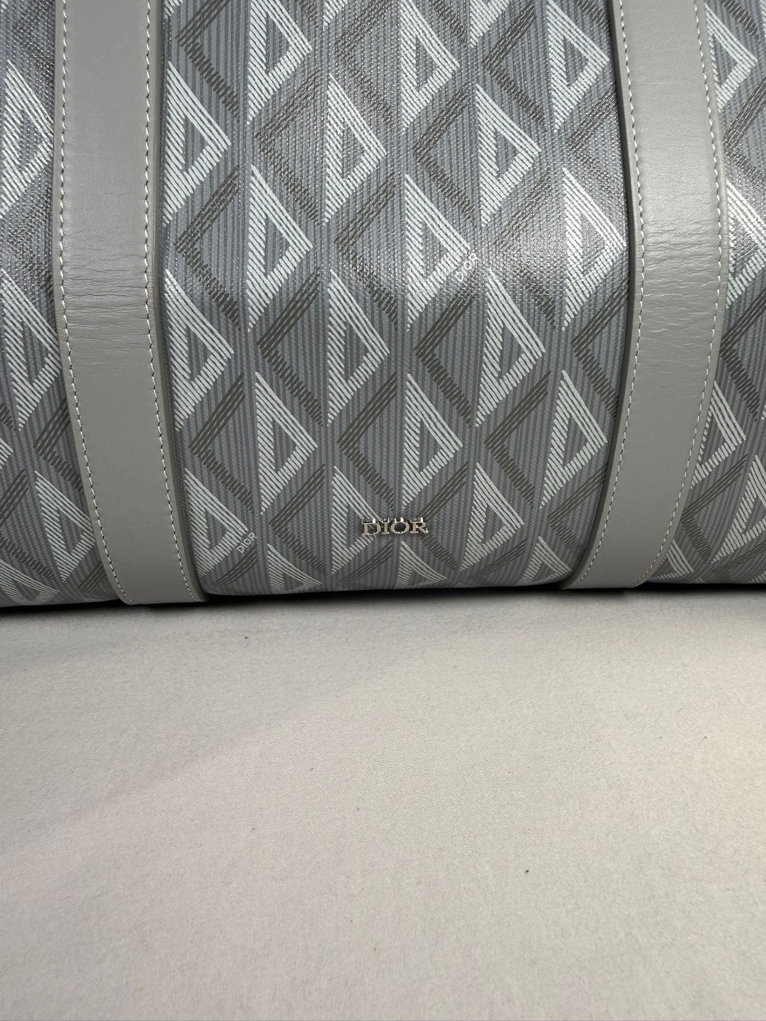 Dior Lingot Weekender Bag – Grey Oblique Canvas