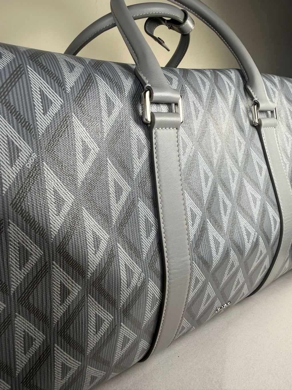 Dior Lingot Weekender Bag – Grey Oblique Canvas