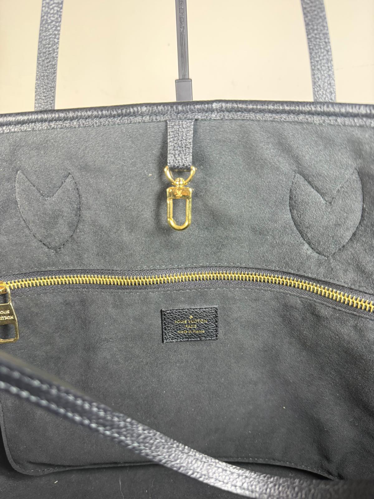 Louis Vuitton Neverfull MM Monogram Empreinte Giant – Black/Beige