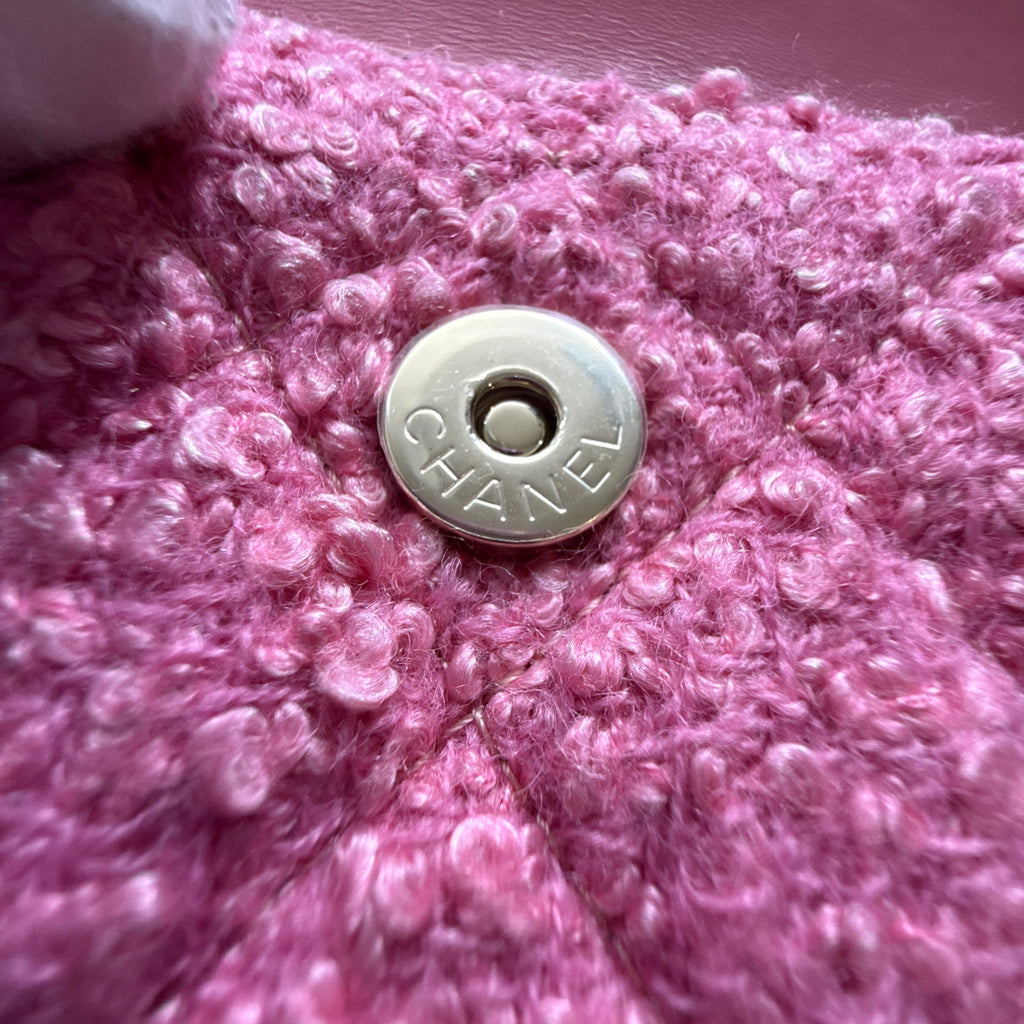 Chanel Pink Mini Tweed Flap Bag