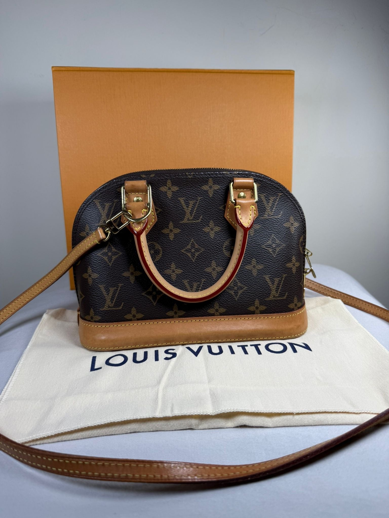 Louis Vuitton Alma BB Monogram Canvas Crossbody Bag