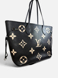 Louis Vuitton Neverfull MM Monogram Empreinte Giant – Black/Beige