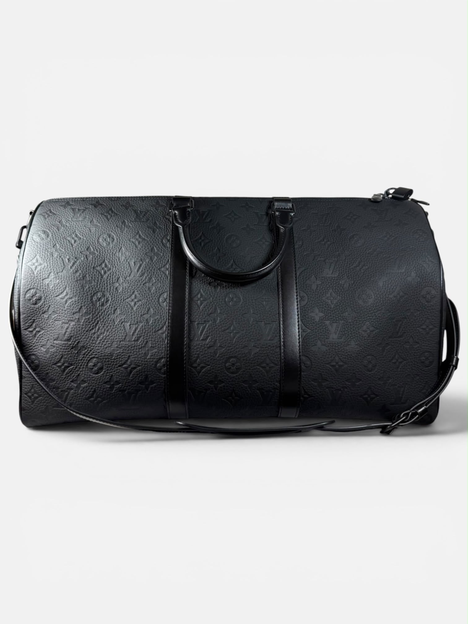 Louis Vuitton Keepall Bandoulière – Monogram Empreinte Black Leather