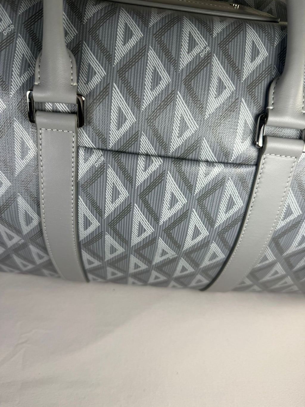 Dior Lingot Weekender Bag – Grey Oblique Canvas
