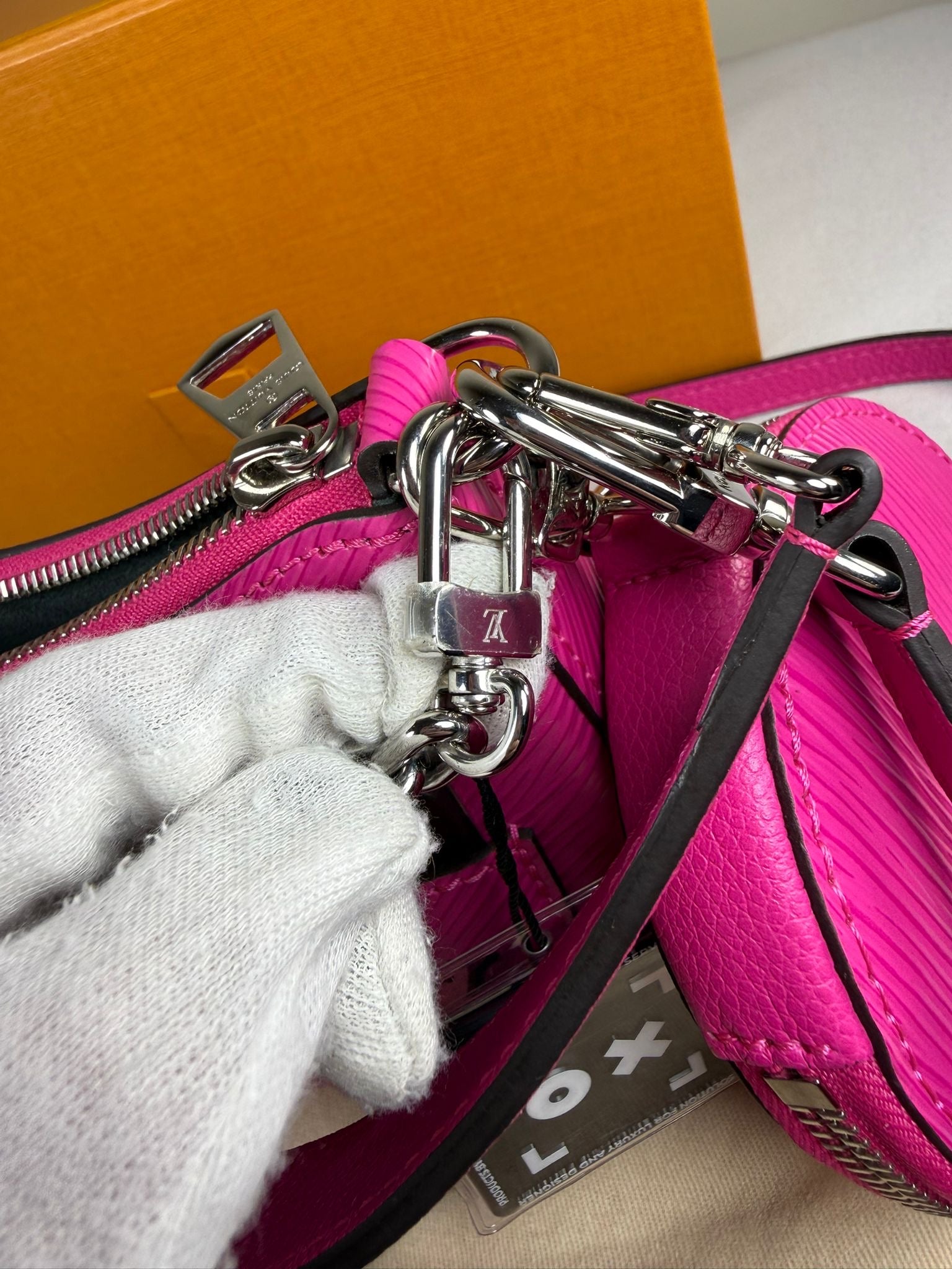 Louis Vuitton Marellini Pink Epi Leather Crossbody Bag