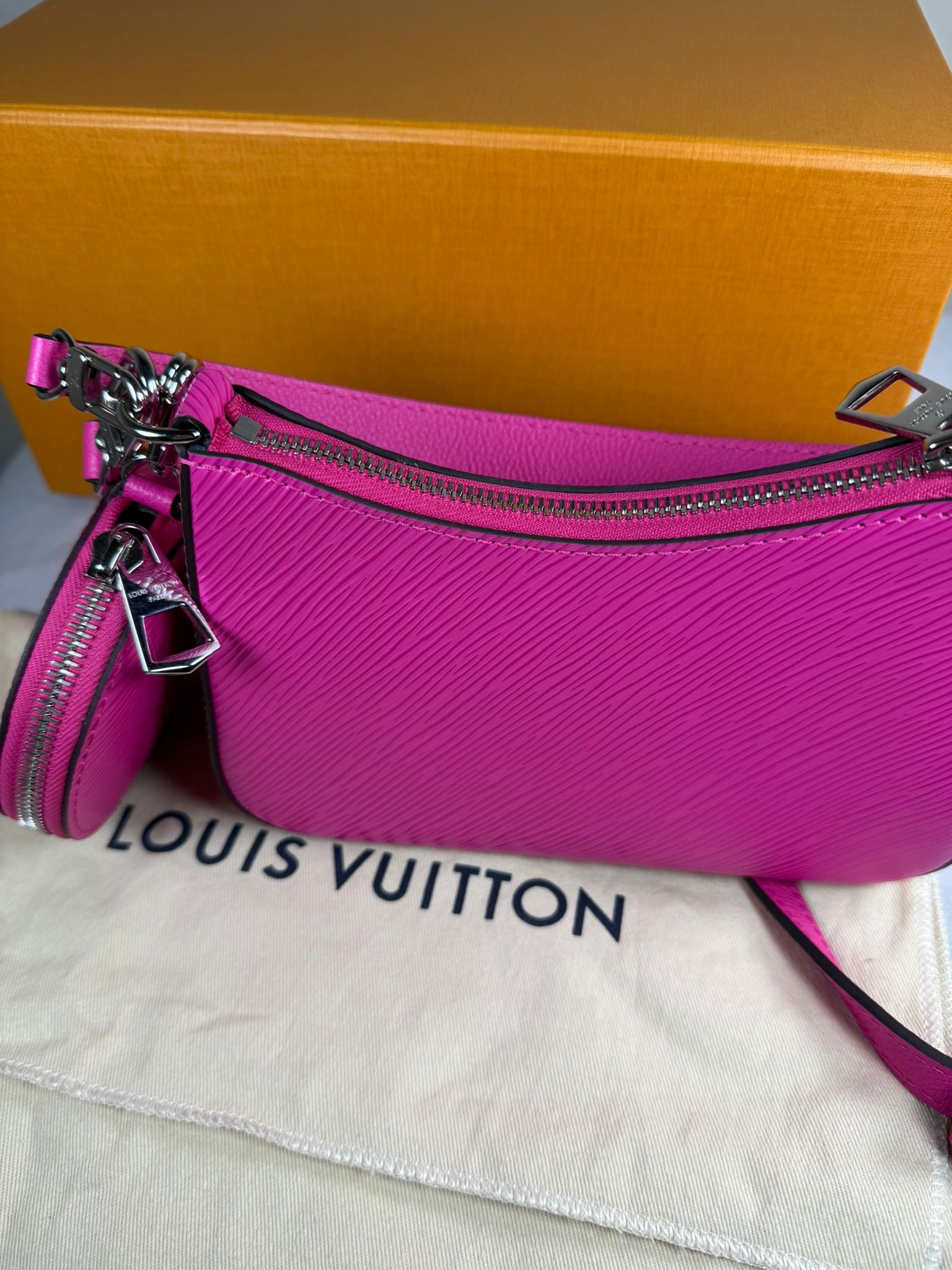 Louis Vuitton Marellini Pink Epi Leather Crossbody Bag