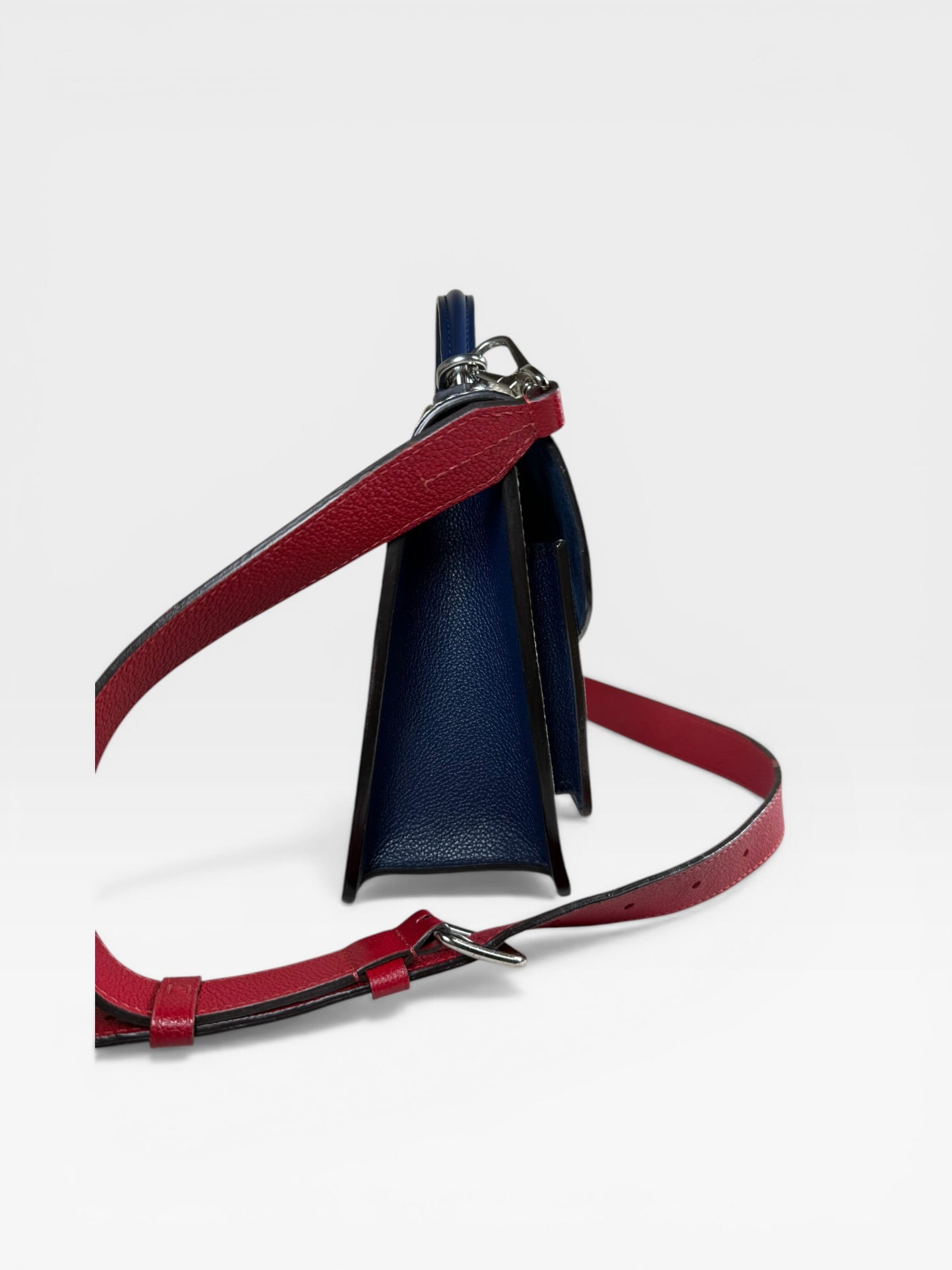 Louis Vuitton Neo Monceau BB – Epi Leather – White / Tricolour Strap – Silver Hardware