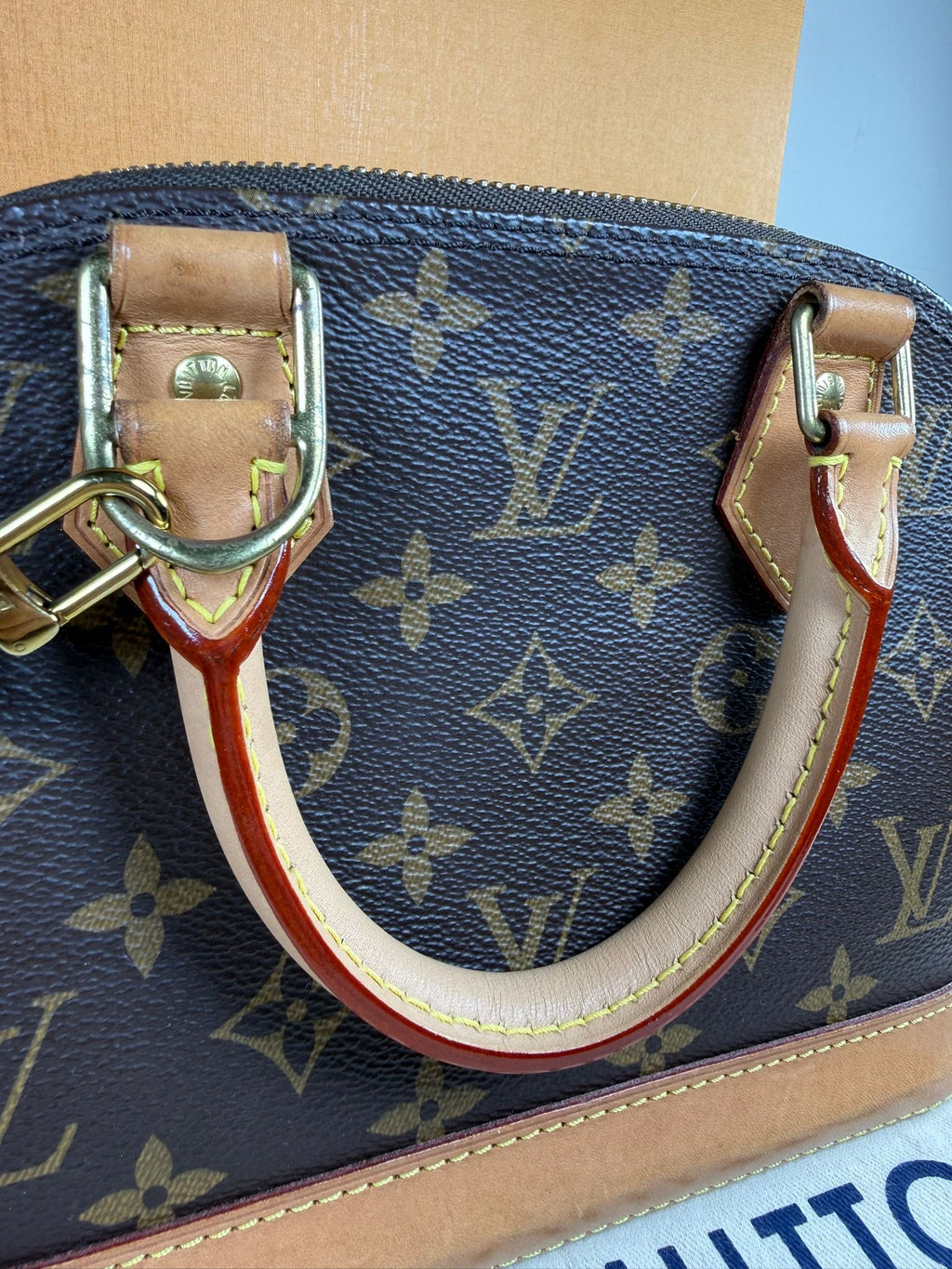 Louis Vuitton Alma BB Monogram Canvas Crossbody Bag