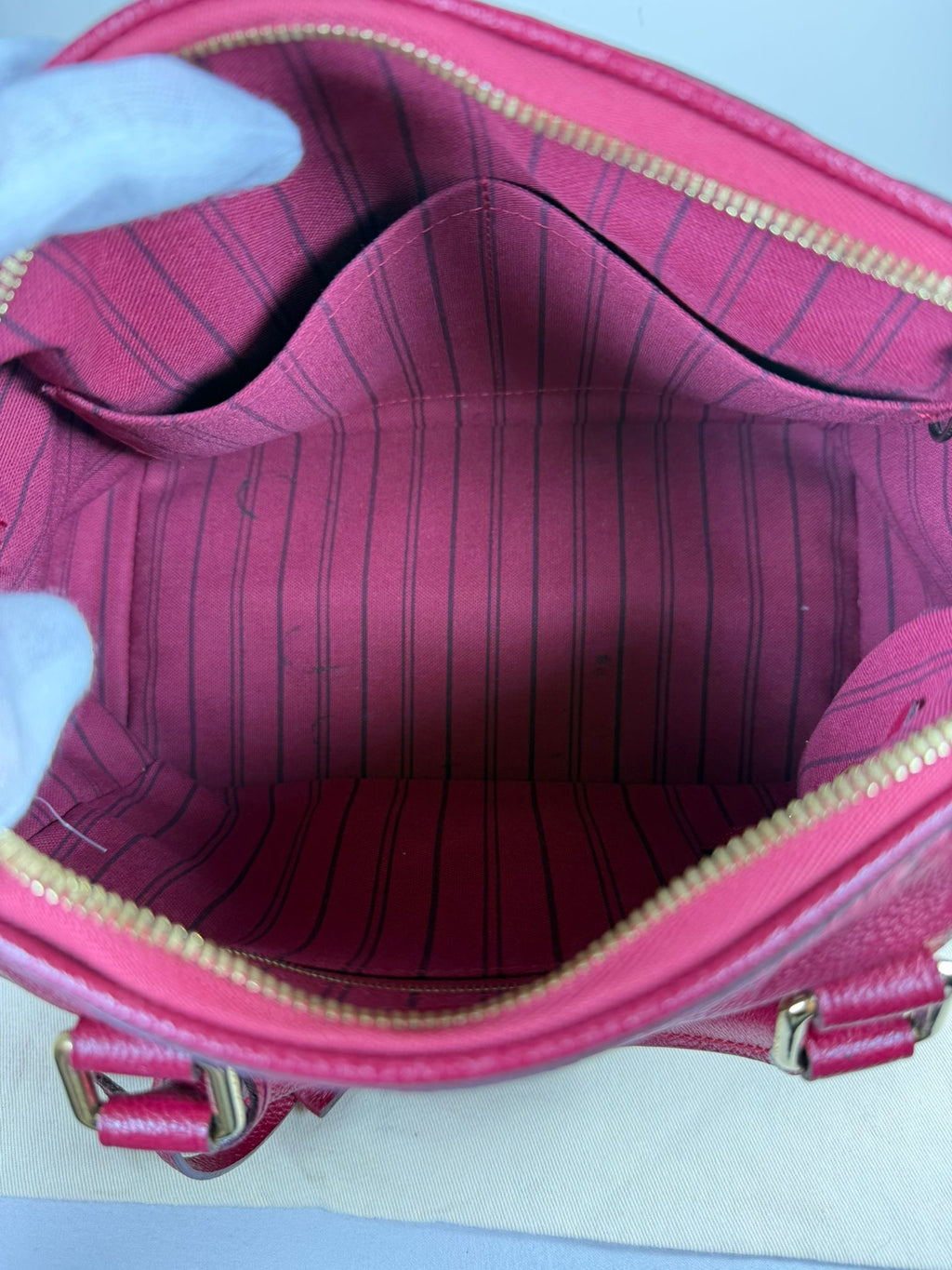 Louis Vuitton Speedy 25 – Empreinte Leather (Deep Red/Bordeaux)