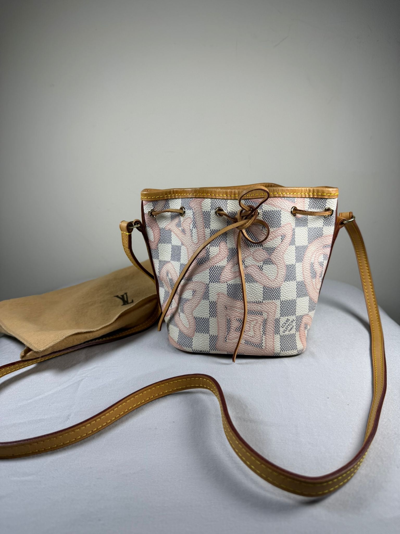 Louis Vuitton Mini Noé Tahiti – Damier Azur Pink Limited Edition