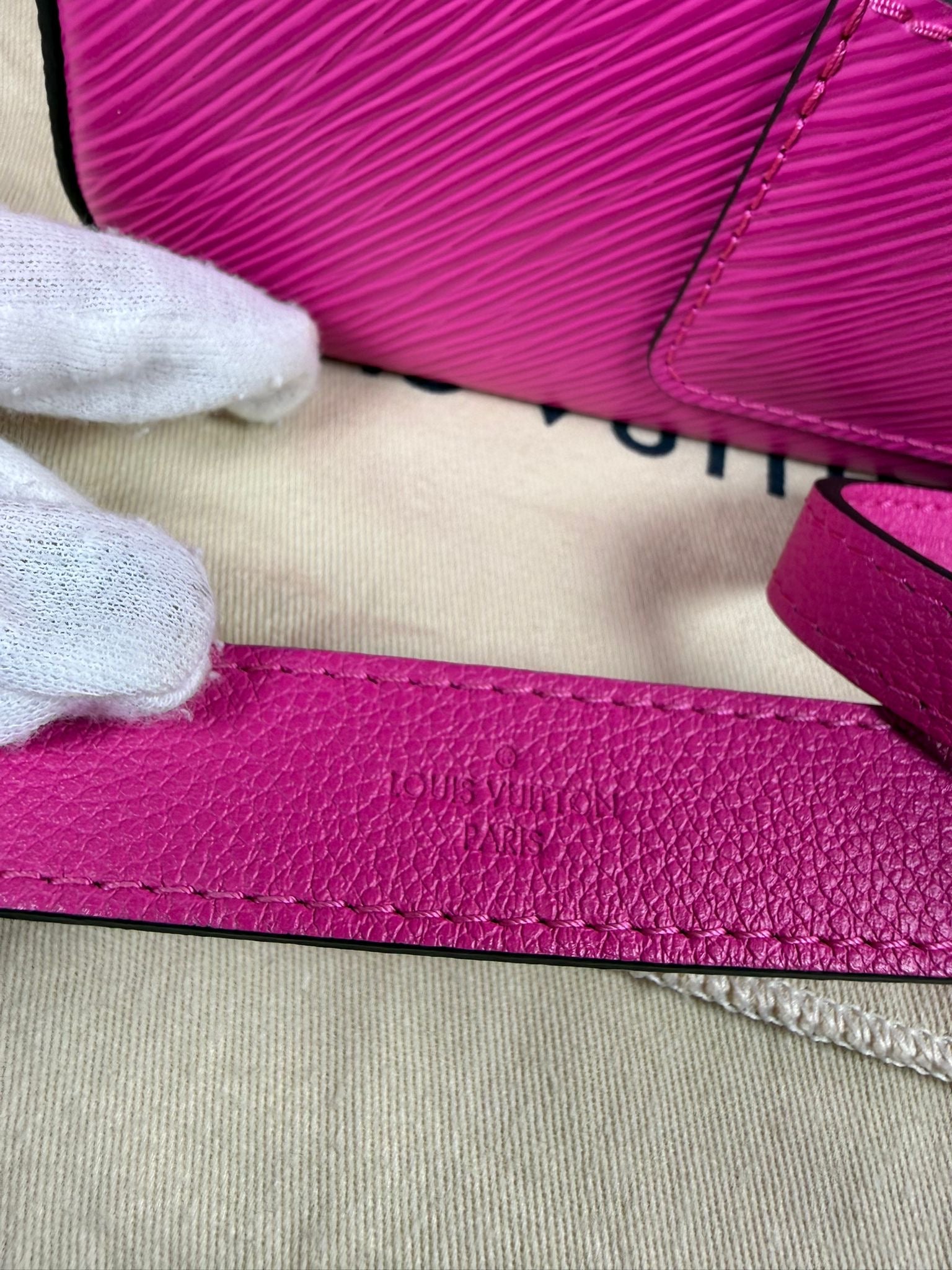 Louis Vuitton Marellini Pink Epi Leather Crossbody Bag
