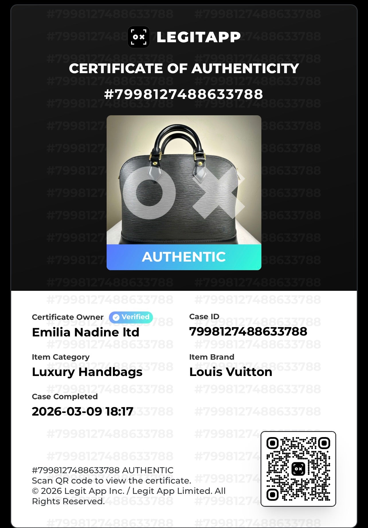 Louis Vuitton Alma PM Epi
