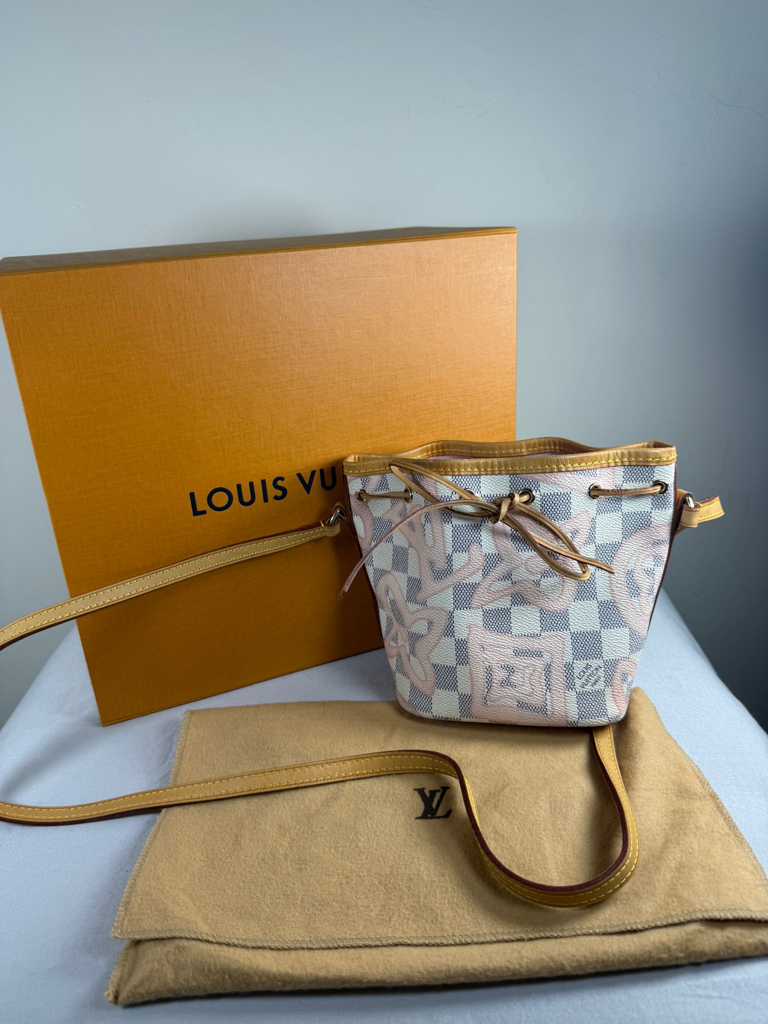 Louis Vuitton Mini Noé Tahiti – Damier Azur Pink Limited Edition